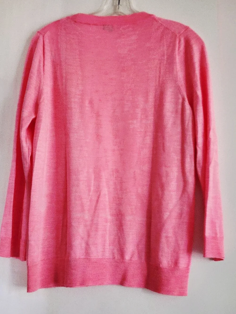 J. Crew | Tippi 100% Merino Wool Lightweight Crewneck Sweater | Coral | Large